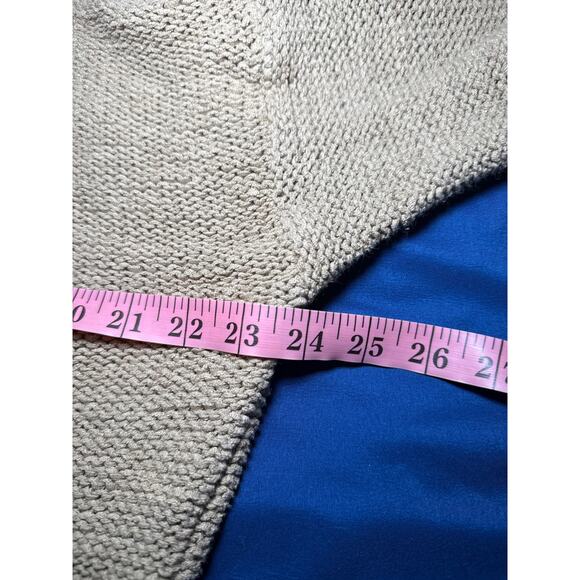 J Crew tan knit crew neck sweater womens small style AR538 preppy classic - Picture 6 of 8